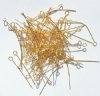 100 1" 24ga Bright Gold Fine Eye Pins